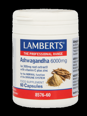 Lamberts Ashwagandha 6000mg Capsules