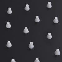 Regendouchekop rechthoekig 40x30 cm roestvrij staal zwart - thumbnail