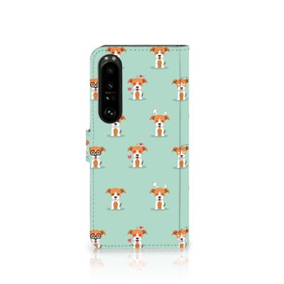 Sony Xperia 1 IV | Telefoonhoesje | Met pasjeshouder | Pups