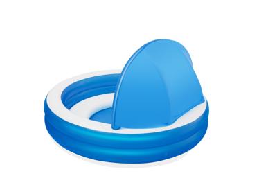 Bestway familiebad rond summer days met uv zonnescherm, 241cm