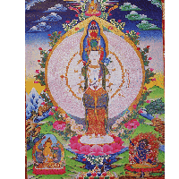 Thangka Reproductie - Chenresig 1000 armen - thumbnail