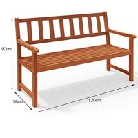 Tuinbank Hardhout Kensington 120 cm - thumbnail