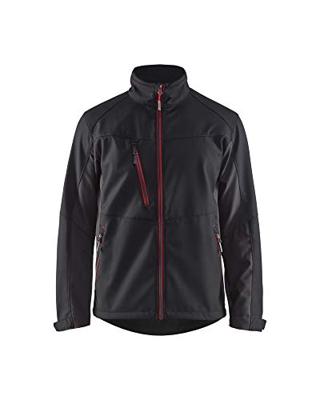 Blåkläder Softshell Jack 49502516 | Zwart/Rood | Maat S - 7330509535097
