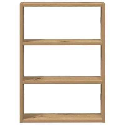Wandschap 43x9x60 cm bewerkt hout artisanaal eikenkleurig Wandschap 43x9x60 cm bewerkt hout artisanaal eikenkleurig