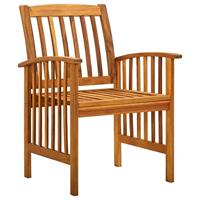 7-delige Tuinset met kussens massief acaciahout - thumbnail