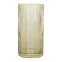 Bloemenvaas Allure Straight 20x 10 cm - mosgroen - thumbnail
