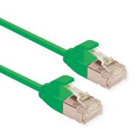 ROLINE GREEN F/UTP DataCenter Patchkabel Cat.6A (Class EA), LSOH, extra dun, groen, 2 m - thumbnail