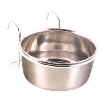 TRIXIE VOERBAK MET HOUDER OM OP TE HANGEN RVS