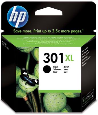 HP inktcartridge 301XL, 480 pagina's, OEM CH563EE, zwart HP inktcartridge 301XL, 480 pagina's, OEM CH563EE, zwart