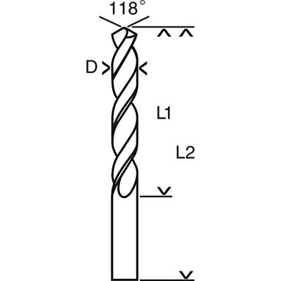 Bosch Accessories 2608597248 HSS Metaal-spiraalboor 5.7 mm Gezamenlijke lengte 66 mm Rollenwals DIN 1897 Cilinderschacht 10 stuk(s)
