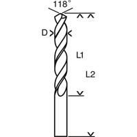Bosch Accessories 2608597248 HSS Metaal-spiraalboor 5.7 mm Gezamenlijke lengte 66 mm Rollenwals DIN 1897 Cilinderschacht 10 stuk(s) - thumbnail