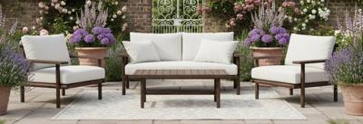 Laruna lounge set acacia vintage dark teak look Eurofar - Eurofar Laruna lounge set acacia vintage dark teak look Eurofar - Eurofar