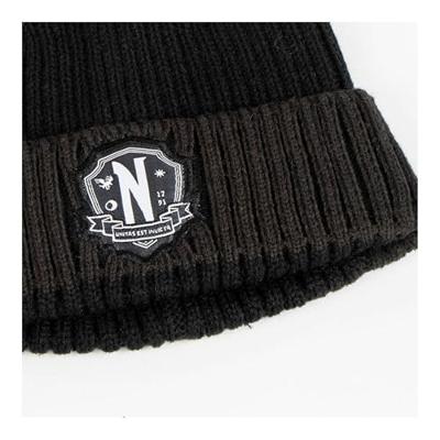 Wednesday Beanie & Scarf Set Nevermore