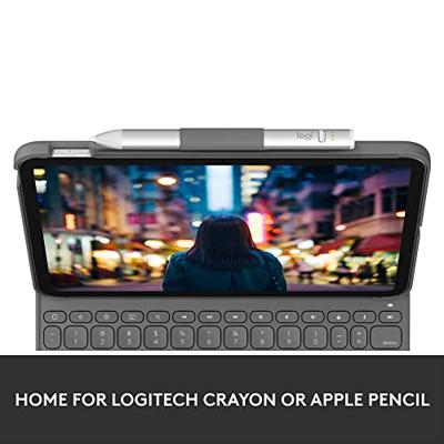 Geïntegreerde toetsenbordbehuizing - LOGITECH - Slim Folio voor iPad 10e generatie - Oxford Grijs