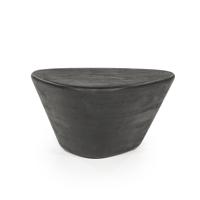 Eleonora Organische Salontafel 'Mila' Mangohout, 70 x 53cm, kleur Zwart - thumbnail