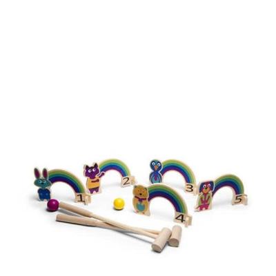 BS Toys houten croquet spel regenboog