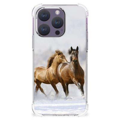 iPhone 15 Pro Case Anti-shock Paarden iPhone 15 Pro Case Anti-shock Paarden