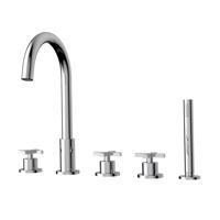 Badrandkraan Best Design New Jax 5-Gats Kruisgreep Chroom - thumbnail