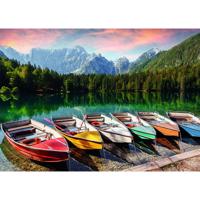 Rebo Productions legpuzzel Boats at the Lake 1000 stukjes - thumbnail