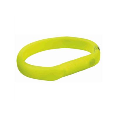 TRIXIE HALSBAND HOND FLASH LICHTHALSBAND USB SILICONE GROEN 50X1,8 CM 2 ST