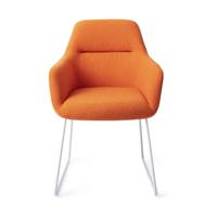 Jesper Home Kinko eetkamerstoel Tangerine slide white - thumbnail
