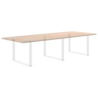 Eettafelpoten 2 st U-vormig 100x(72-73) cm staal wit - thumbnail