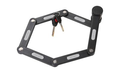 One F.lock 20.85 Vouwslot met 2 Sleutels 85 cm Staal Zwart One F.lock 20.85 Vouwslot met 2 Sleutels 85 cm Staal Zwart