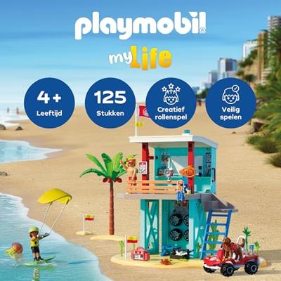 PLAYMOBIL My Life reddingstoren met strandbuggy 71903