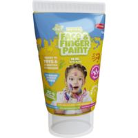 Boti Natural face & fingerpaint tube - geel, 65ml - thumbnail