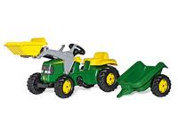 Rolly Toys 023110 RollyKid John Deere Tractor met Lader en Aanhanger - thumbnail
