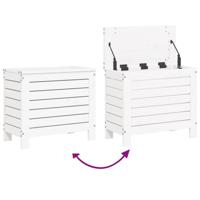 10-delige Loungeset massief grenenhout wit - thumbnail