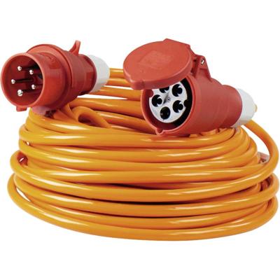 AS Schwabe 60562 Stroom Verlengkabel 16 A Oranje 25.00 m H07BQ-F 5G 2,5 mm² Met fasewisselaar AS Schwabe 60562 Stroom Verlengkabel 16 A Oranje 25.00 m H07BQ-F 5G 2,5 mm² Met fasewisselaar