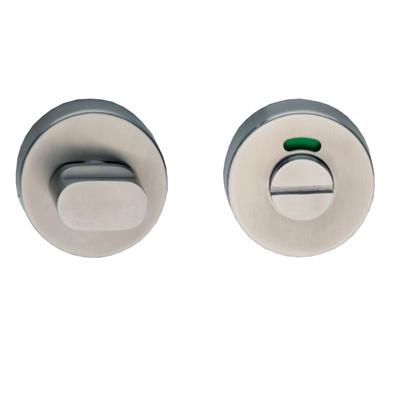 Intersteel | Rozet toilet-/badkamersluiting | Rond | Nokken | RVS Geborsteld