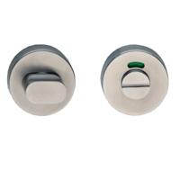 Intersteel | Rozet toilet-/badkamersluiting | Rond | Nokken | RVS Geborsteld - thumbnail