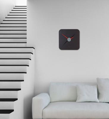 Sigel SI-WU131 Wandklok Artetempus Kada Black Met Quartz Uurwerk