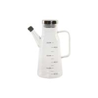 Flesje DKD Home Decor 15 x 9 x 19,6 cm Zilverkleurig Roestvrij staal 550 ml Borosilicaatglas - thumbnail