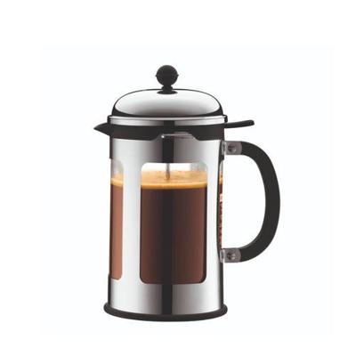 Bodum Chambord Zwart, Roestvrijstaal, Transparant