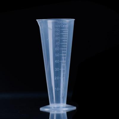 100ml Food Grade PP kunststof kolf digitale Cone meten Cup cilinder schaal maatregel glas Lab laboratorium Tools(Transparent)