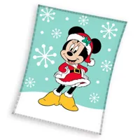 Minnie Mouse fleece deken kerst 130 x 160 cm - polyester - thumbnail