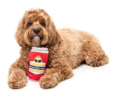 Fuzzyard dog beer pluche
