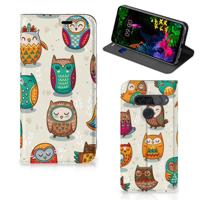 LG G8s Thinq | Hoesje maken | Vrolijke Uilen - thumbnail