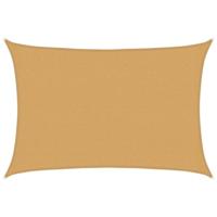 Zonnezeil 160 g/m rechthoekig 2,5x4 m HDPE zandkleurig - thumbnail
