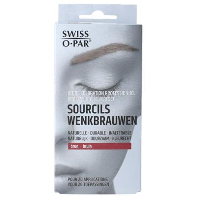 Swiss O-Par Professionele verfset wenkbrauwen bruin 1 Set