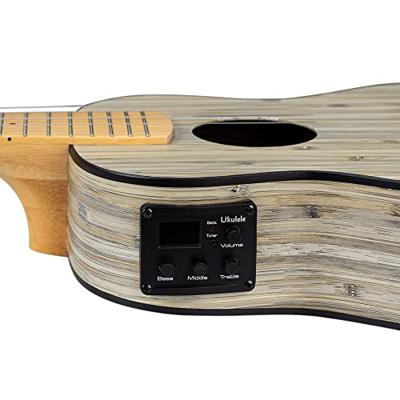 Cascha HH 2316E Bamboo Graphite E/A concert ukelele set - thumbnail