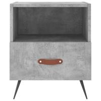 Nachtkastjes 2 st 40x35x47,5 cm bewerkt hout betongrijs - thumbnail