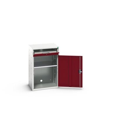 Bott Verso Computerkast | 650x550x1000mm | 1 Legbord | 1 Schuiflade | RAL 3004 - 16928000.24