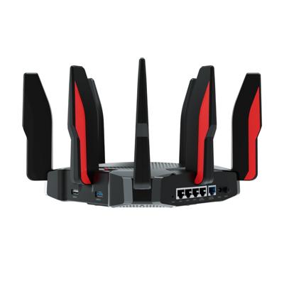 TP-Link AX6600 Tri-Band Wi-Fi 6 Gaming Router with 4* Gigabit Ports+1 * 2.5 Gbps port, WiFi Speed up to 6600Mbps, 2 USB Ports, Quad-Core CPU, Ideal for Gaming Xbox/PS4/Steam & 4K (Archer GX90)