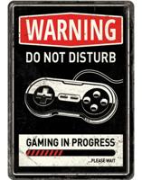Metalen Postkaart Gaming In Progress - thumbnail