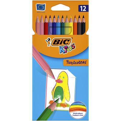 Bic Kids kleurpotlood Tropicolors, etui van 12 stuks