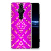 Siliconen Hoesje Sony Xperia Pro-I Barok Roze - thumbnail